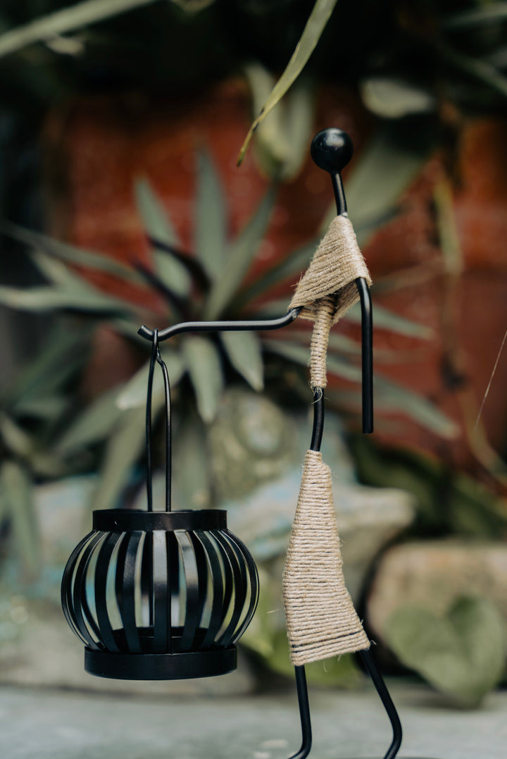 Modern Brass Candle Holder