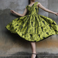 Green Floral Sundress