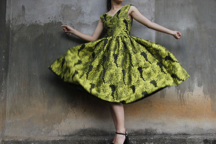 Green Floral Sundress